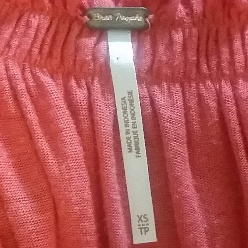 Anthropologie Free People Charlie Ruffle Tee Top - Picture 5 of 7